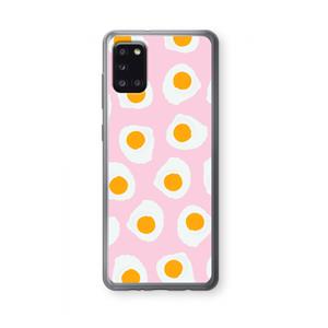 CaseCompany Dancing eggs: Samsung Galaxy A31 Transparant Hoesje