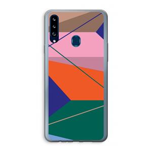 CaseCompany Gestalte 1: Samsung Galaxy A20s Transparant Hoesje