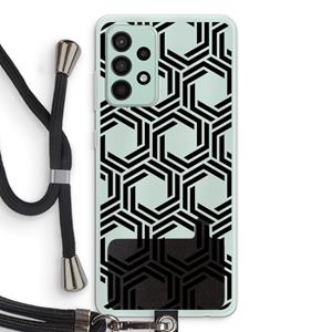 CaseCompany Geometrisch patroon: Samsung Galaxy A52s 5G Transparant Hoesje met koord