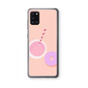 CaseCompany Donut: Samsung Galaxy A31 Transparant Hoesje