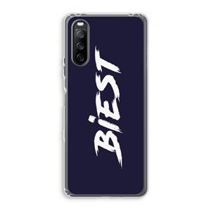 CaseCompany Biest: Sony Xperia 10 III Transparant Hoesje
