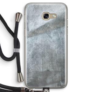 CaseCompany Grey Stone: Samsung Galaxy A5 (2017) Transparant Hoesje met koord