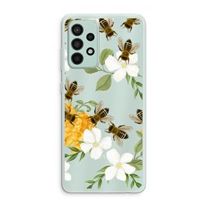 CaseCompany No flowers without bees: Samsung Galaxy A52s 5G Transparant Hoesje