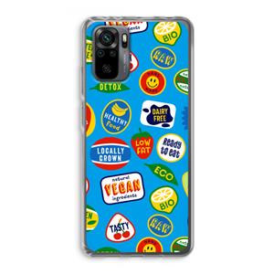 CaseCompany Fruitsticker: Xiaomi Redmi Note 10 Pro Transparant Hoesje