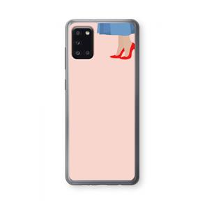 CaseCompany High heels: Samsung Galaxy A31 Transparant Hoesje