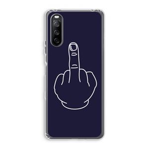 CaseCompany F**k U: Sony Xperia 10 III Transparant Hoesje