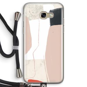 CaseCompany Lava: Samsung Galaxy A5 (2017) Transparant Hoesje met koord