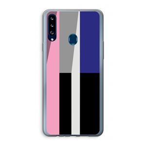 CaseCompany Gestalte 4: Samsung Galaxy A20s Transparant Hoesje