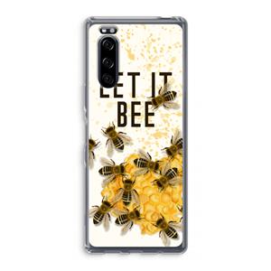 CaseCompany Let it bee: Sony Xperia 5 Transparant Hoesje