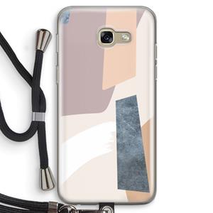 CaseCompany Luca: Samsung Galaxy A5 (2017) Transparant Hoesje met koord