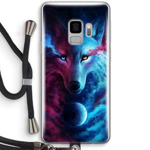 CaseCompany Where Light And Dark Meet: Samsung Galaxy S9 Transparant Hoesje met koord