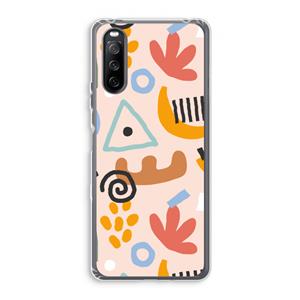 CaseCompany Abstract: Sony Xperia 10 III Transparant Hoesje