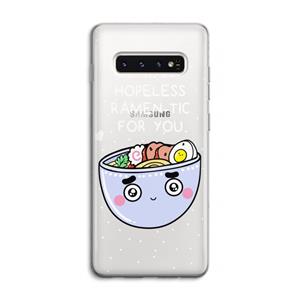 CaseCompany I'm A Hopeless Ramen-Tic For You: Samsung Galaxy S10 4G Transparant Hoesje