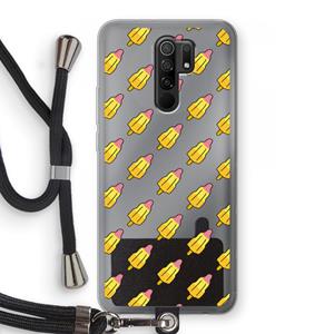 CaseCompany Waterijsjes: Xiaomi Redmi 9 Transparant Hoesje met koord