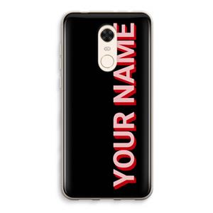 CaseCompany Namecase: Xiaomi Redmi 5 Transparant Hoesje