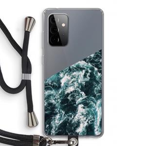 CaseCompany Zee golf: Samsung Galaxy A72 5G Transparant Hoesje met koord