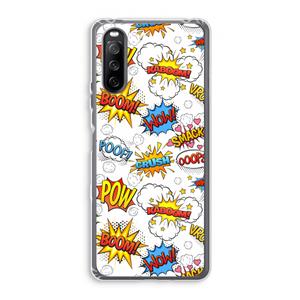 CaseCompany Pow Smack: Sony Xperia 10 III Transparant Hoesje