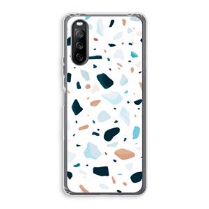 CaseCompany Terrazzo N°13: Sony Xperia 10 III Transparant Hoesje
