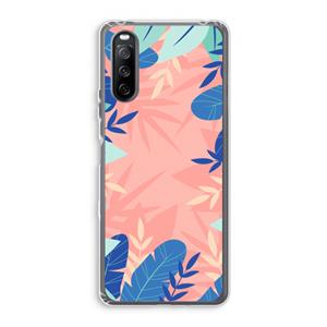 CaseCompany Tropisch: Sony Xperia 10 III Transparant Hoesje
