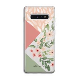 CaseCompany Sweet heaven geometrics: Samsung Galaxy S10 4G Transparant Hoesje