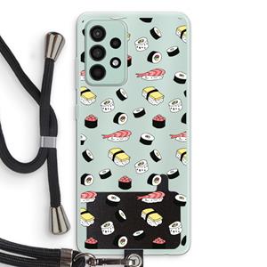 CaseCompany Sushi time: Samsung Galaxy A52s 5G Transparant Hoesje met koord