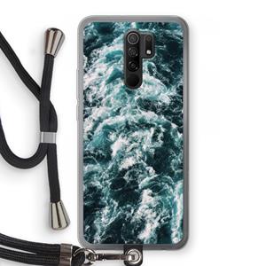 CaseCompany Zee golf: Xiaomi Redmi 9 Transparant Hoesje met koord