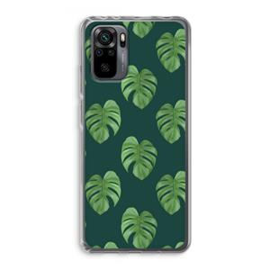 CaseCompany Monstera leaves: Xiaomi Redmi Note 10 Pro Transparant Hoesje