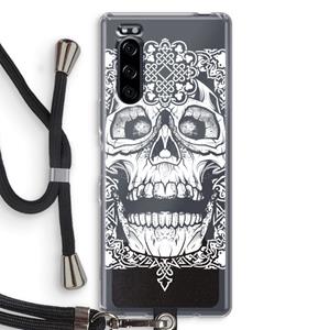 CaseCompany Seek & Destroy: Sony Xperia 5 Transparant Hoesje met koord