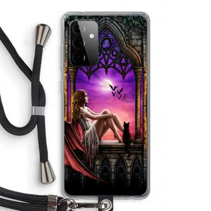 CaseCompany Kinderen van de nacht: Samsung Galaxy A72 5G Transparant Hoesje met koord