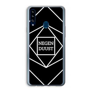 CaseCompany Negenduust geometrisch: Samsung Galaxy A20s Transparant Hoesje