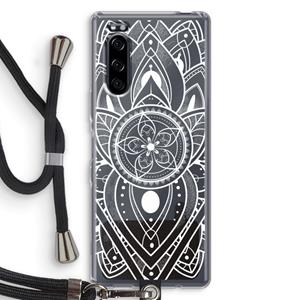 CaseCompany It's Complicated: Sony Xperia 5 Transparant Hoesje met koord