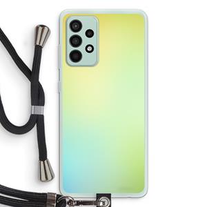CaseCompany Minty mist pastel: Samsung Galaxy A52s 5G Transparant Hoesje met koord