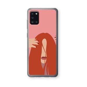 CaseCompany Woke up like this: Samsung Galaxy A31 Transparant Hoesje