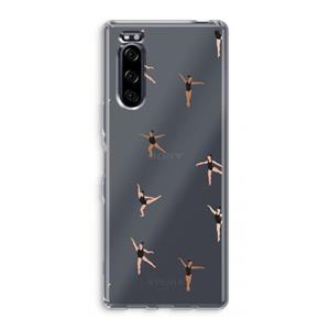 CaseCompany Dancing #1: Sony Xperia 5 Transparant Hoesje