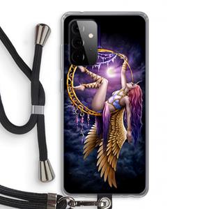 CaseCompany Aerial Angel: Samsung Galaxy A72 5G Transparant Hoesje met koord
