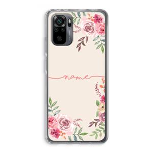 CaseCompany Rozen: Xiaomi Redmi Note 10 Pro Transparant Hoesje