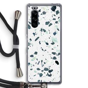 CaseCompany Terrazzo N°2: Sony Xperia 5 Transparant Hoesje met koord