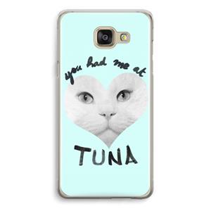 CaseCompany You had me at tuna: Samsung Galaxy A5 (2016) Transparant Hoesje