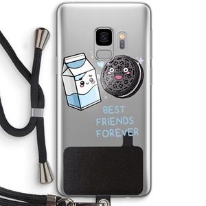 CaseCompany Best Friend Forever: Samsung Galaxy S9 Transparant Hoesje met koord