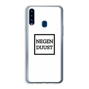 CaseCompany Negenduust vierkant: Samsung Galaxy A20s Transparant Hoesje