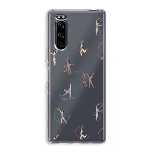 CaseCompany Dancing #3: Sony Xperia 5 Transparant Hoesje