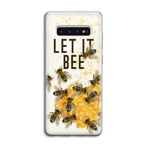 CaseCompany Let it bee: Samsung Galaxy S10 4G Transparant Hoesje