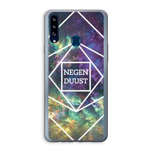 CaseCompany Negenduust ruimte: Samsung Galaxy A20s Transparant Hoesje