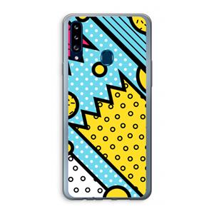 CaseCompany Pop Art #1: Samsung Galaxy A20s Transparant Hoesje