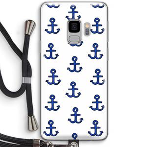 CaseCompany Ankers: Samsung Galaxy S9 Transparant Hoesje met koord