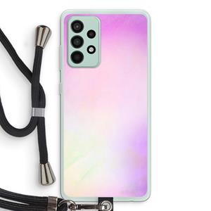 CaseCompany Flow mist pastel: Samsung Galaxy A52s 5G Transparant Hoesje met koord