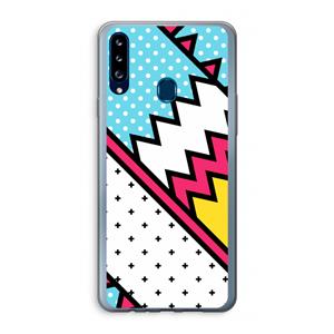 CaseCompany Pop Art #2: Samsung Galaxy A20s Transparant Hoesje