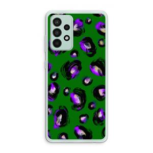 CaseCompany Green Cheetah: Samsung Galaxy A52s 5G Transparant Hoesje