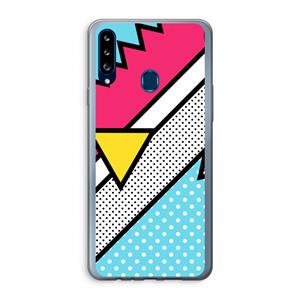 CaseCompany Pop Art #3: Samsung Galaxy A20s Transparant Hoesje