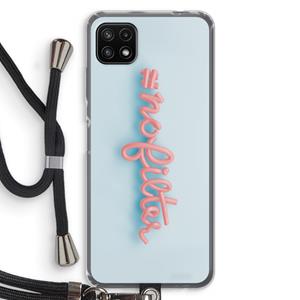 CaseCompany nofilter: Samsung Galaxy A22 5G Transparant Hoesje met koord